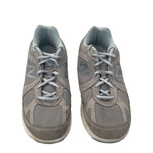 New Balance 877 Women’s Sneakers Lace Up Size 9 Gray Silver Aqua WW877SB